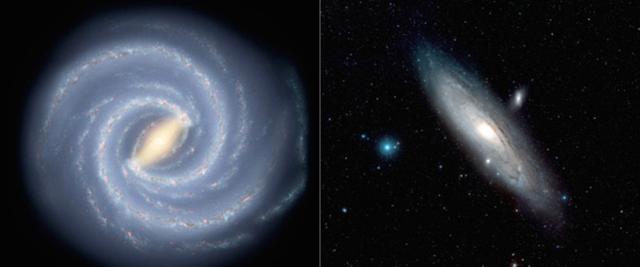 银河系中的物质含量只有仙女星系一半